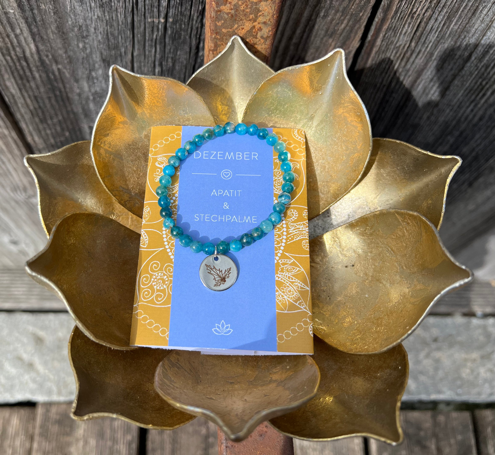 Geburtssteinarmband Dezember / Apatit